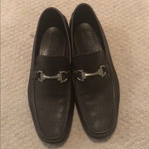 Salvatore Ferragamo Men’s Pebbled Leather Loafer